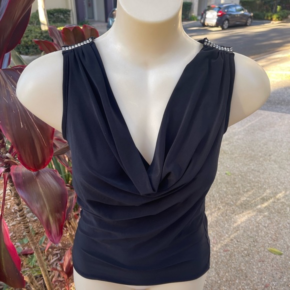 90s Vintage Cowl Neck Top - Picture 2 of 6